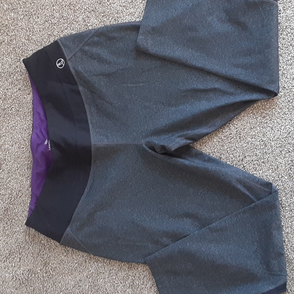 Lands End Gray Cropped Leggings size 1x - Picture 1 of 7